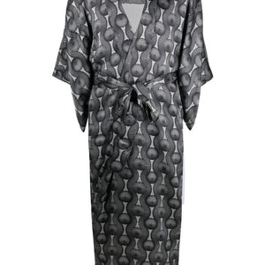Ozwald Boateng Printed silk long kimono