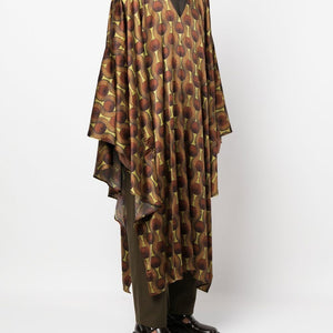 Ozwald Boateng Printed silk kaftan