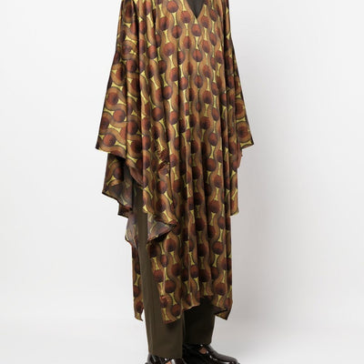 Ozwald Boateng Printed silk kaftan