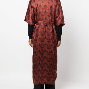Ozwald Boateng Printed silk long kimono
