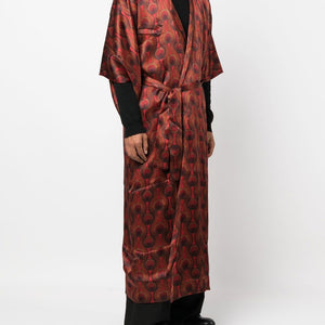 Ozwald Boateng Printed silk long kimono