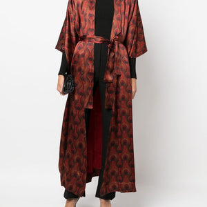 Ozwald Boateng Printed silk long kimono