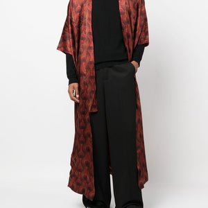 Ozwald Boateng Printed silk long kimono