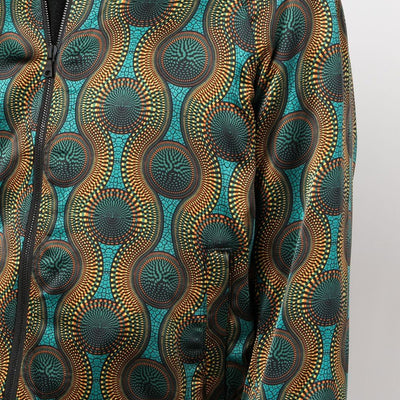 Ozwald Boateng Printed silk bomber jacket