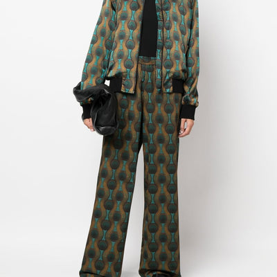 Ozwald Boateng Printed silk bomber jacket