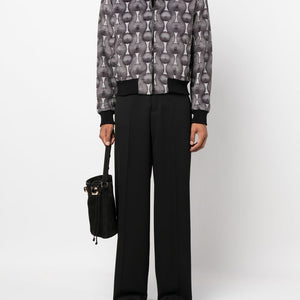 Ozwald Boateng Printed velvet bomber jacket