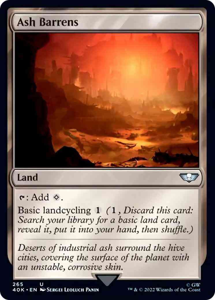 Ash Barrens [265] [Universes Beyond: Warhammer 40,000] [Non-Foil]