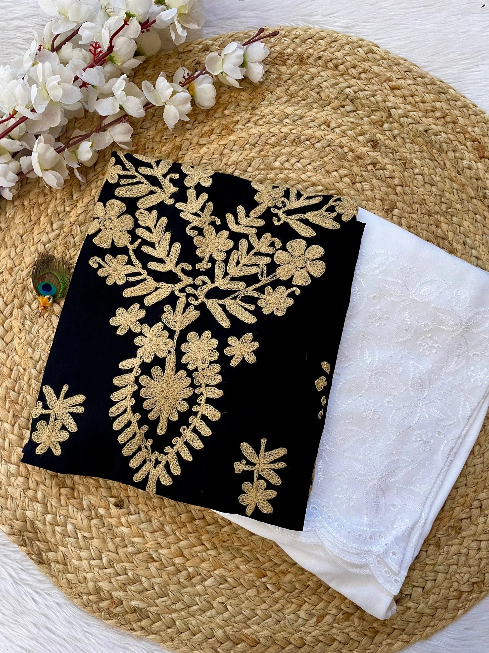 Luckhnowi Chikankari Kurti Palazzo set