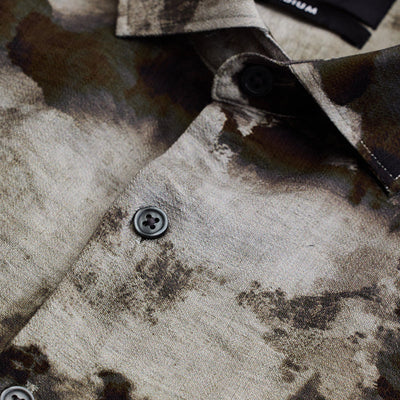 Dark Brown Textured Abstract Shirt