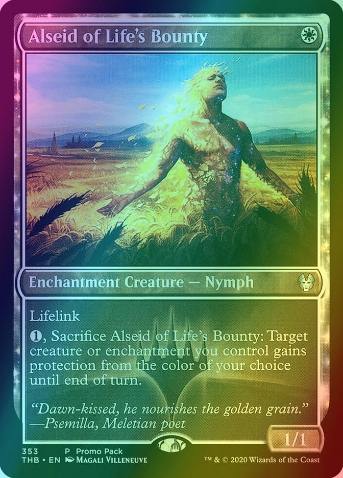 Alseid of Life's Bounty [353] [Dark Frame Promo Pack] [Theros Beyond Death] [Foil]