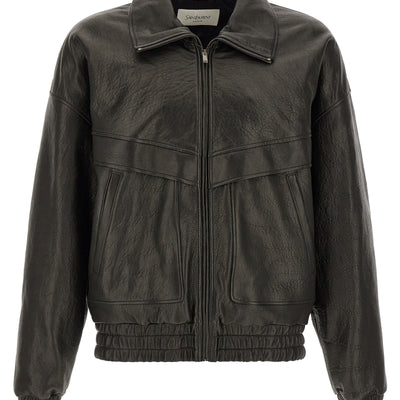 Saint Laurent Bubble Leather Jacket
