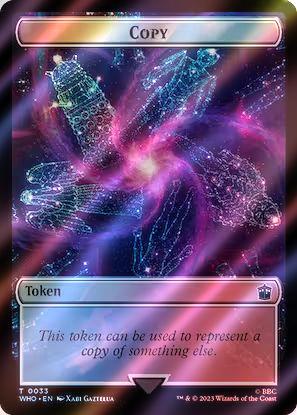 Beast Token (49) // Copy Token (33) [Universes Beyond: Doctor Who: Tokens] [Surge Foil]