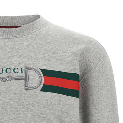 Gucci Web Ribbon And Horsebit Sweatshirt