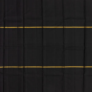 Grey Handloom Kanchipuram Silk Saree With Ganga Jamuna Border