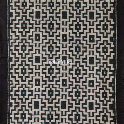 Dark Bottle Green Odisha Ikat Contemporary Silk Saree