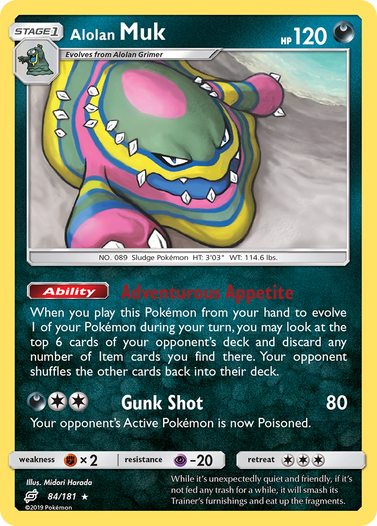 Alolan Muk - 84/181 - Rare
