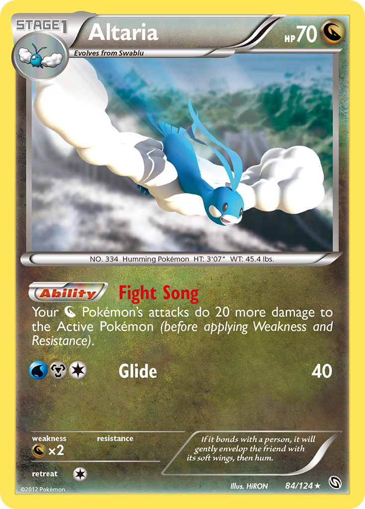 Altaria - 84/124 - Rare Holo