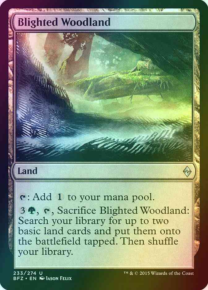 Blighted Woodland [233] [Battle for Zendikar] [Foil]