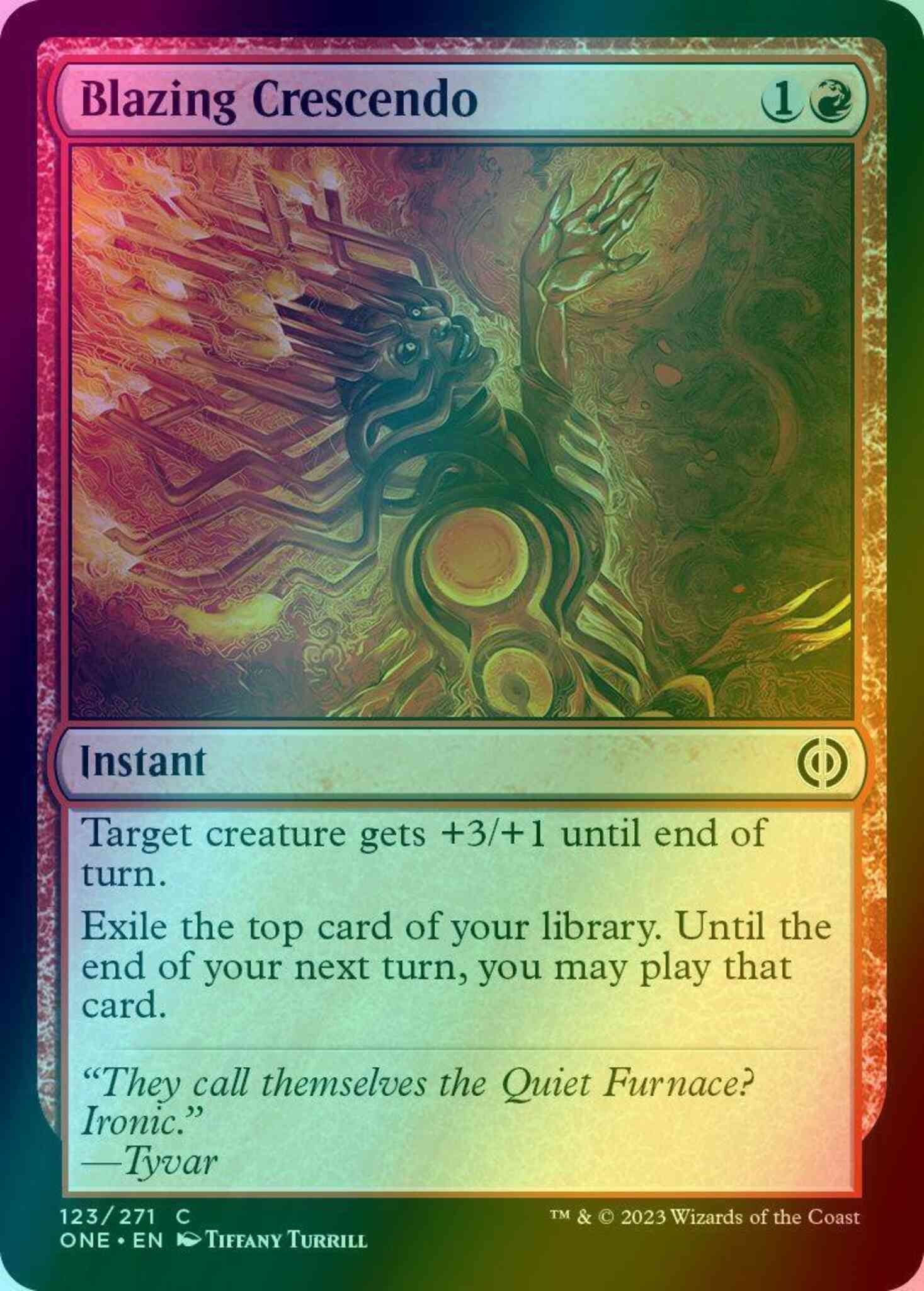 Blazing Crescendo [123] [Phyrexia: All Will Be One] [Foil]