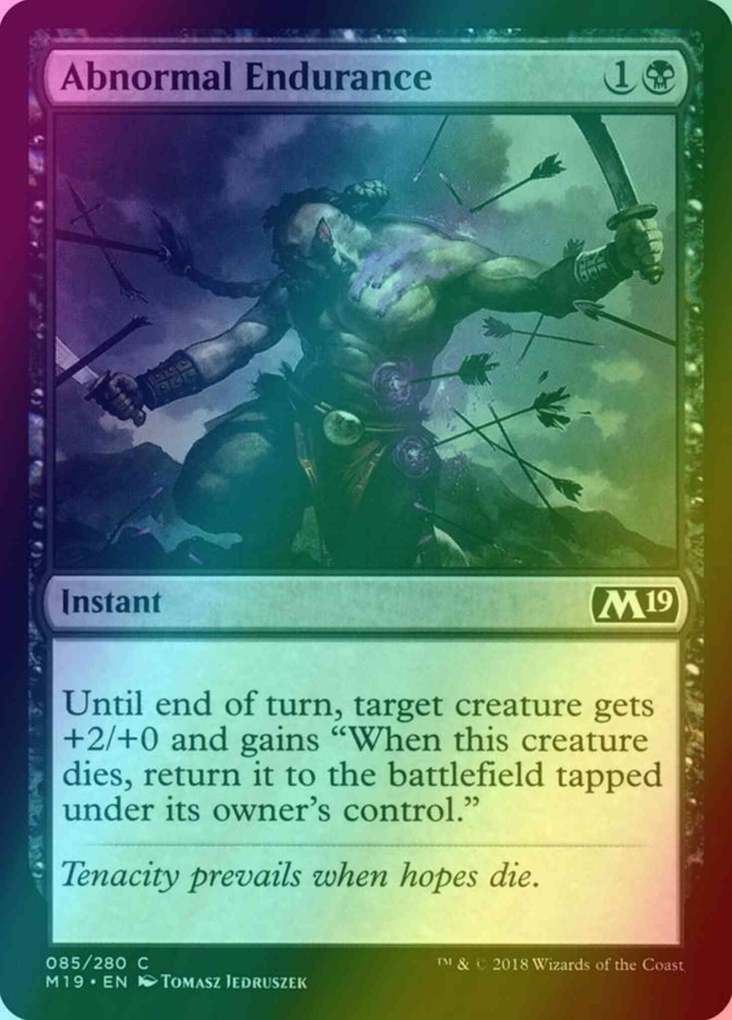 Abnormal Endurance [85] [Core Set 2019] [Foil]