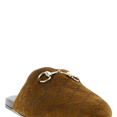Gucci Sabot Suede Horsebit