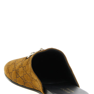 Gucci Sabot Suede Horsebit