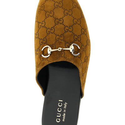 Gucci Sabot Suede Horsebit