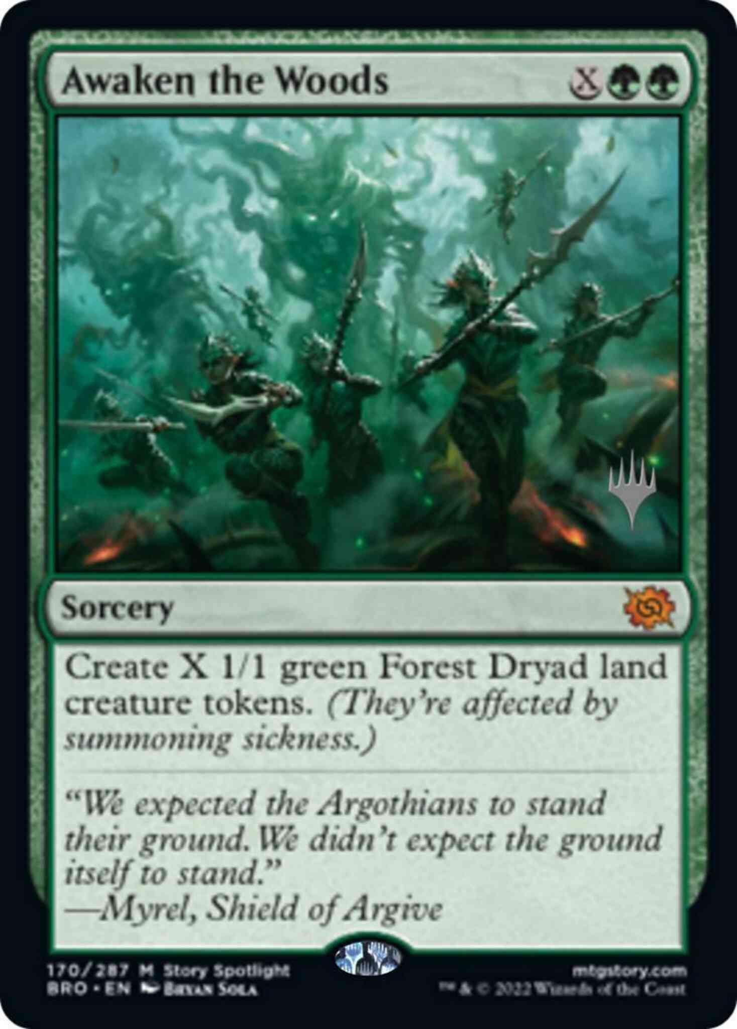 Awaken the Woods [170p] [Promo Pack] [The Brothers' War: Promos] [Non-Foil]
