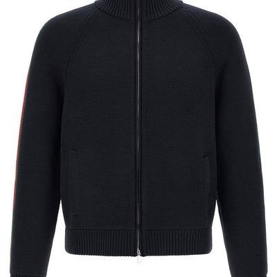 Gucci Web Ribbon Knitted Jacket