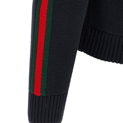Gucci Web Ribbon Knitted Jacket