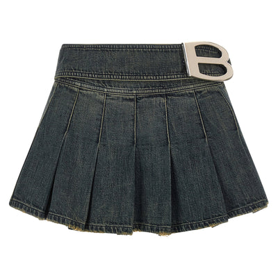 Balenciaga Buckle Pleated Skirt