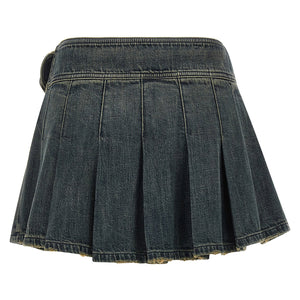 Balenciaga Buckle Pleated Skirt