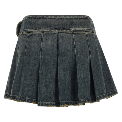 Balenciaga Buckle Pleated Skirt