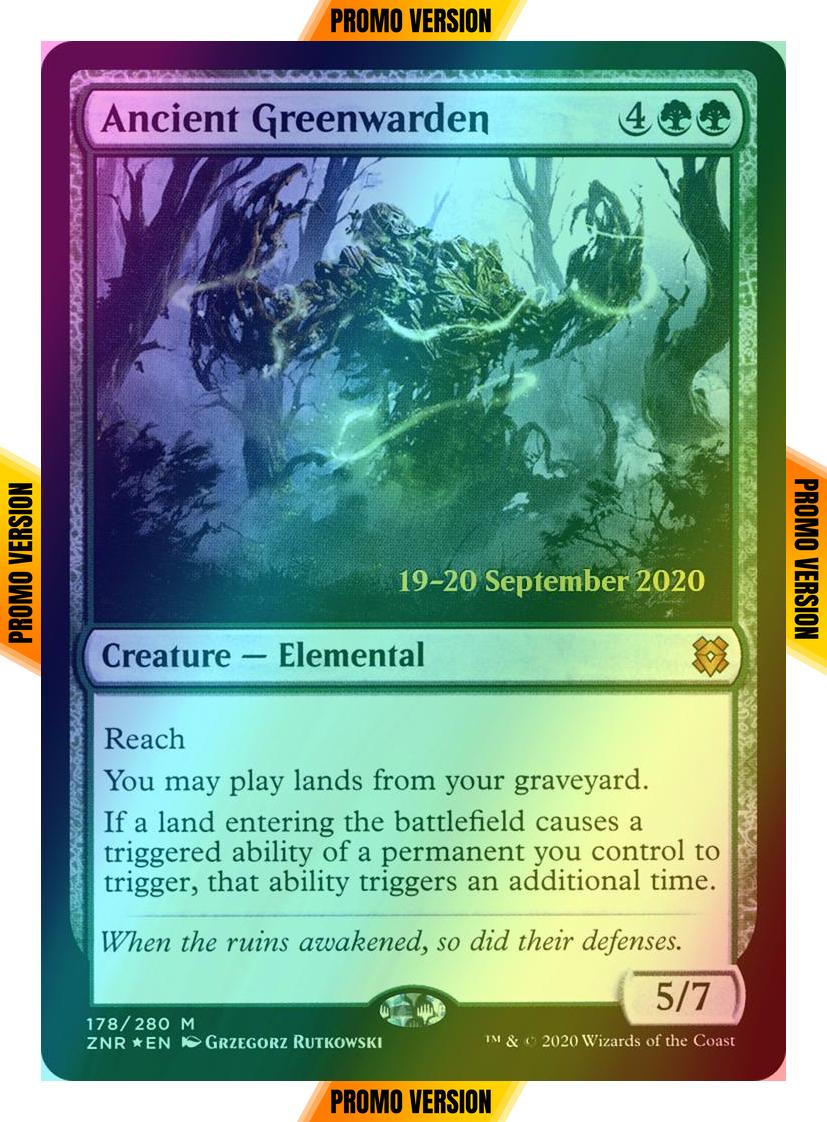Ancient Greenwarden [Prerelease] [178s] [Zendikar Rising Promos] [Foil]