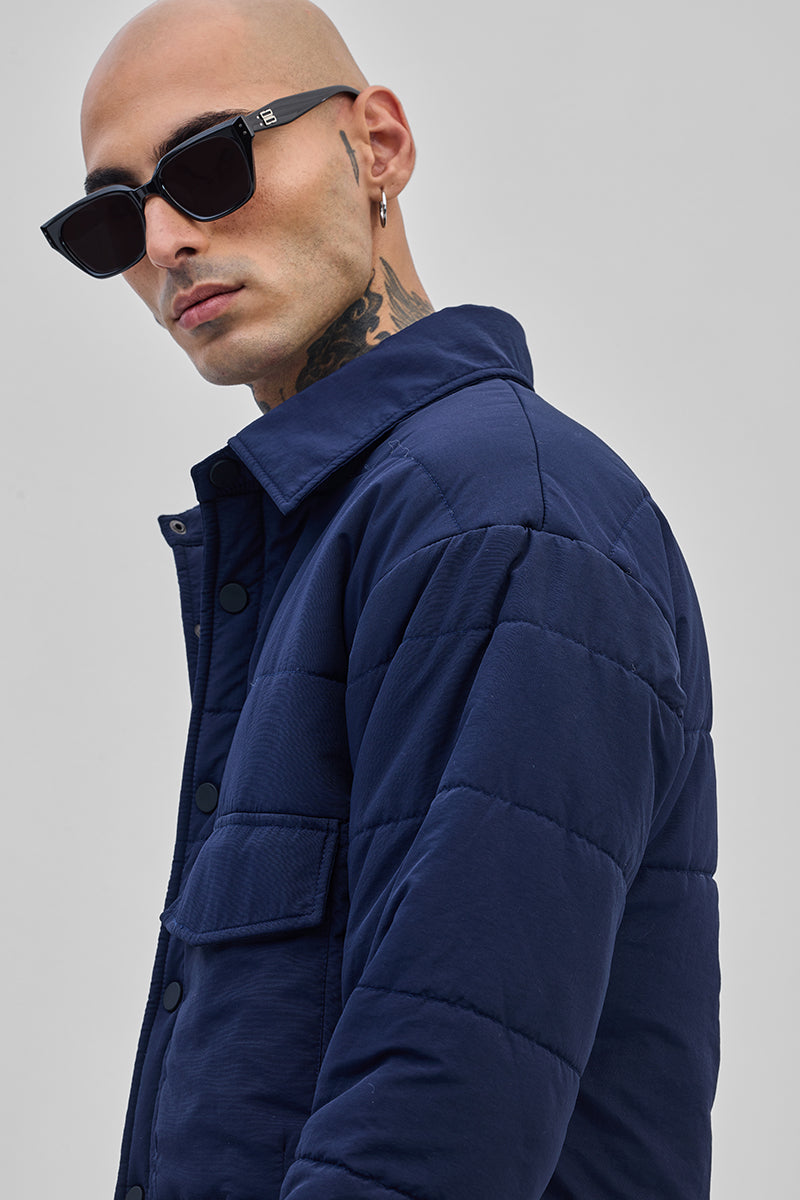Navy Double Pocket Jacket