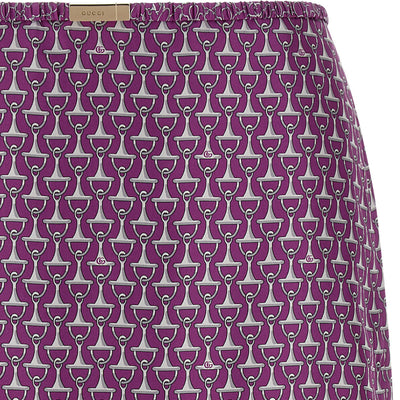 Gucci Morsetto Print Skirt