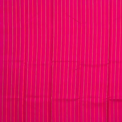 Multi Color Handloom Kanchipuram Silk Saree With Checks & Buttas