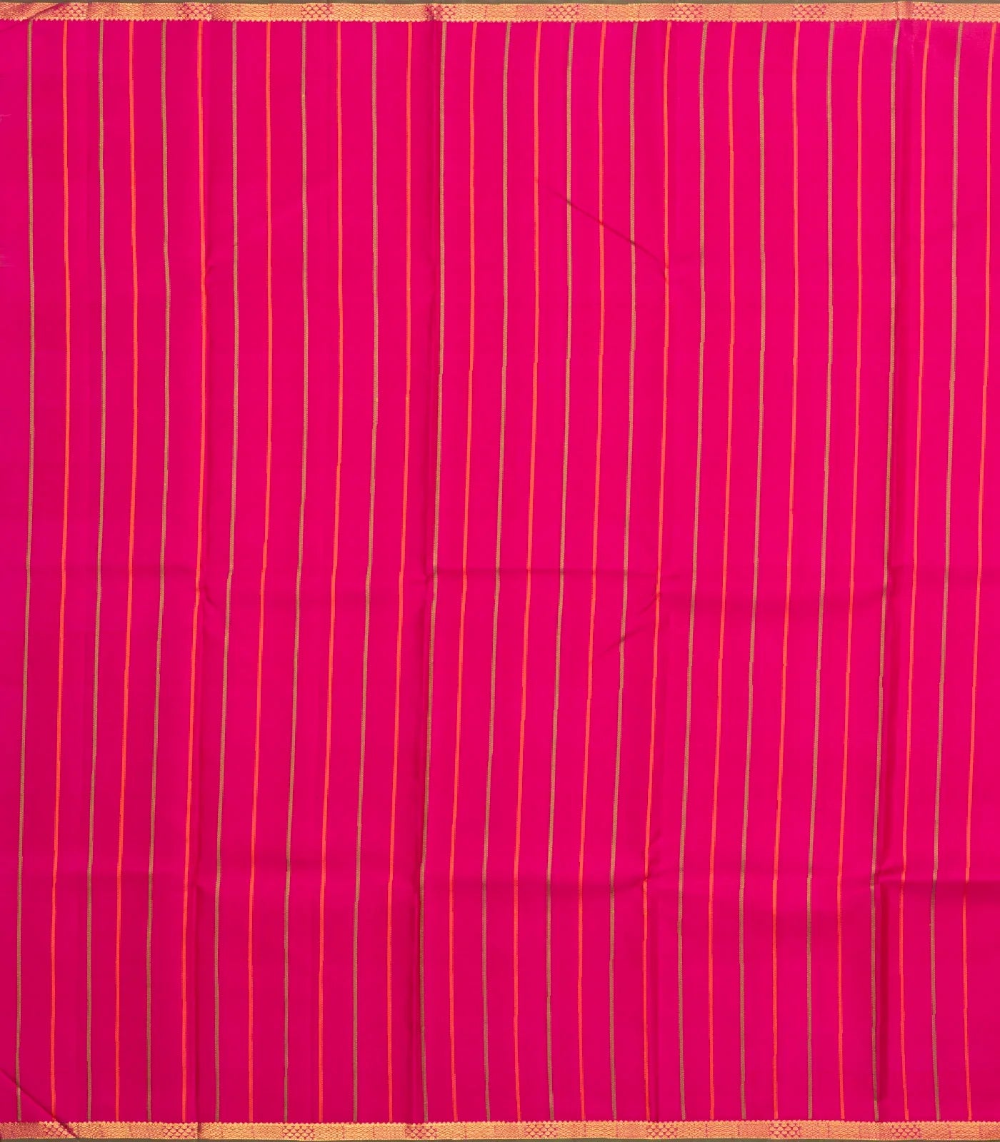 Multi Color Handloom Kanchipuram Silk Saree With Checks & Buttas