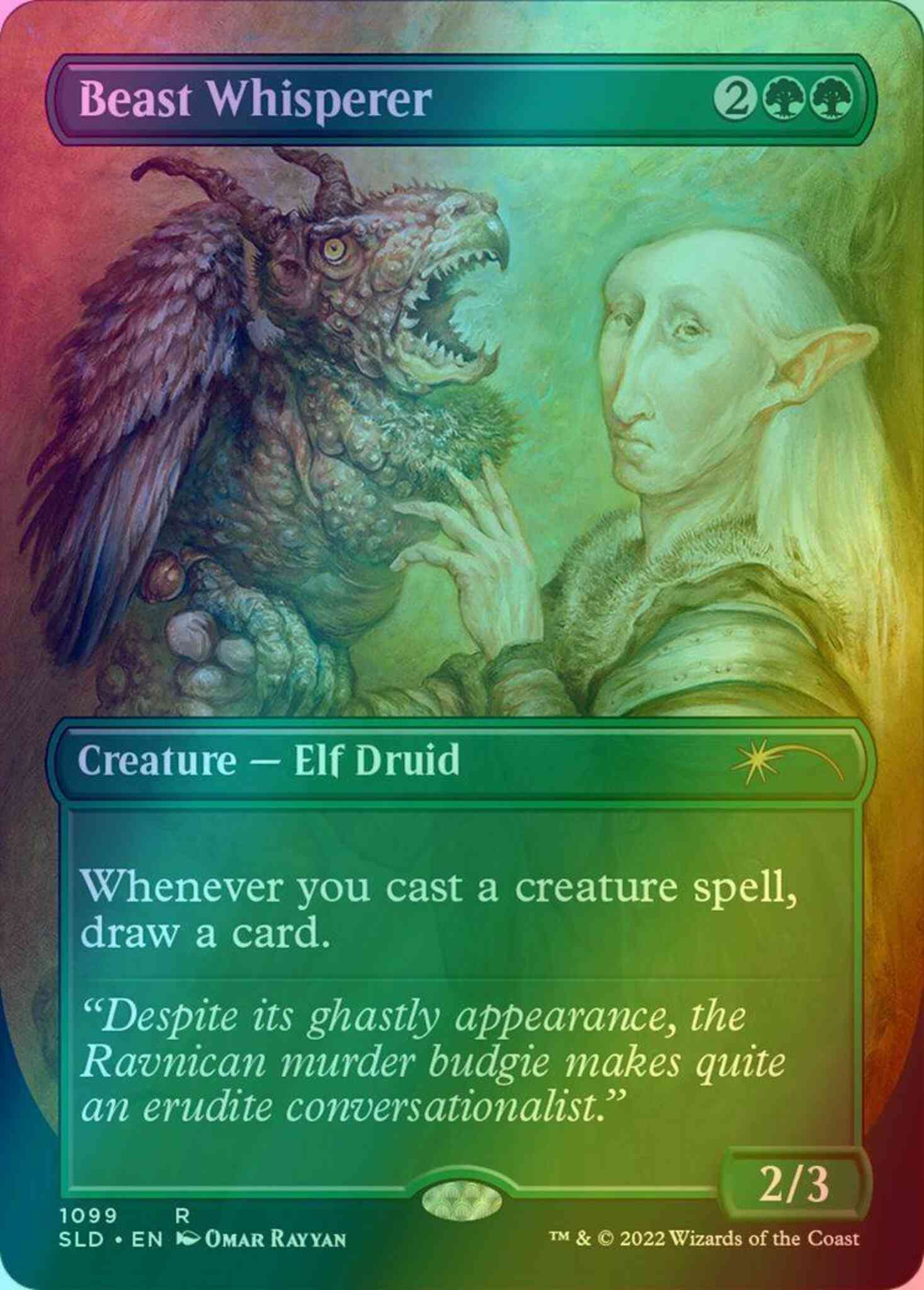 Beast Whisperer [1099] [Borderless] [Weirdest Pets] [Secret Lair Drop] [Foil]