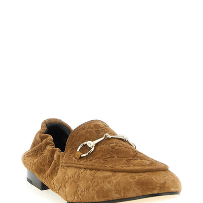Gucci Gg Suede Loafers