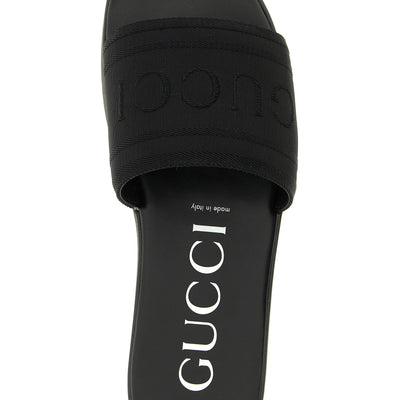 Gucci Jacquard Logo Slides