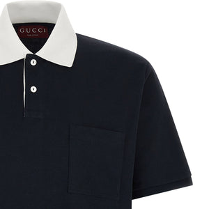 Gucci Contrast Collar Polo Shirt