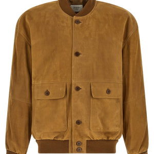Saint Laurent Suede Bomber Jacket