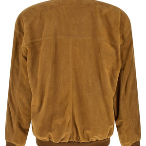 Saint Laurent Suede Bomber Jacket