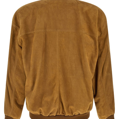 Saint Laurent Suede Bomber Jacket