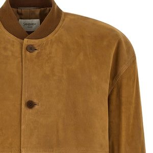 Saint Laurent Suede Bomber Jacket