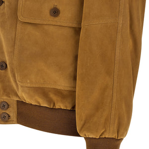 Saint Laurent Suede Bomber Jacket