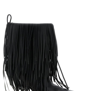 Balenciaga Avenue Fringe Ankle Boots