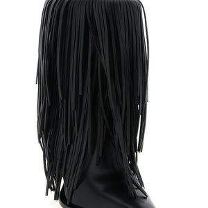 Balenciaga Avenue Fringe Ankle Boots