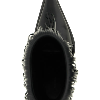 Balenciaga Avenue Fringe Ankle Boots